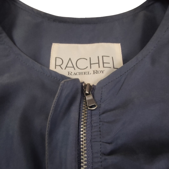 ✨ Rachel Roy Blue Ruched Front Jacket - Picture 4 of 10